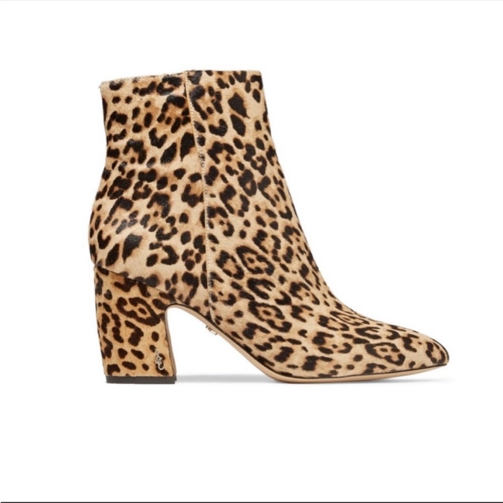 Sam Edelman Hilty Leopard Boots Size 8